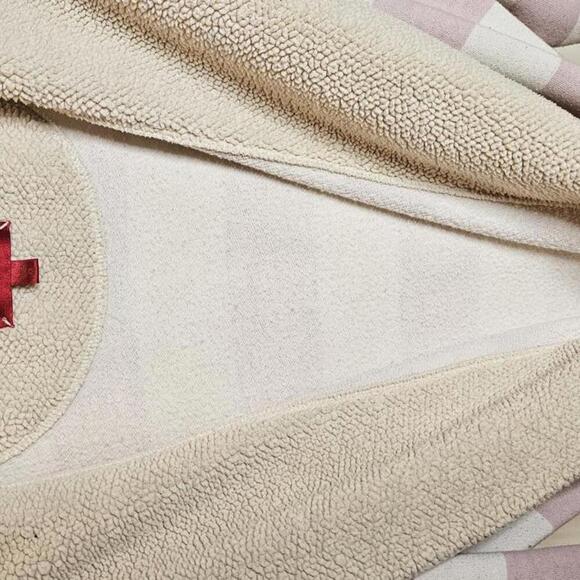 Cozy Striped Plush Robe with Hood VS - Picture 6 of 8